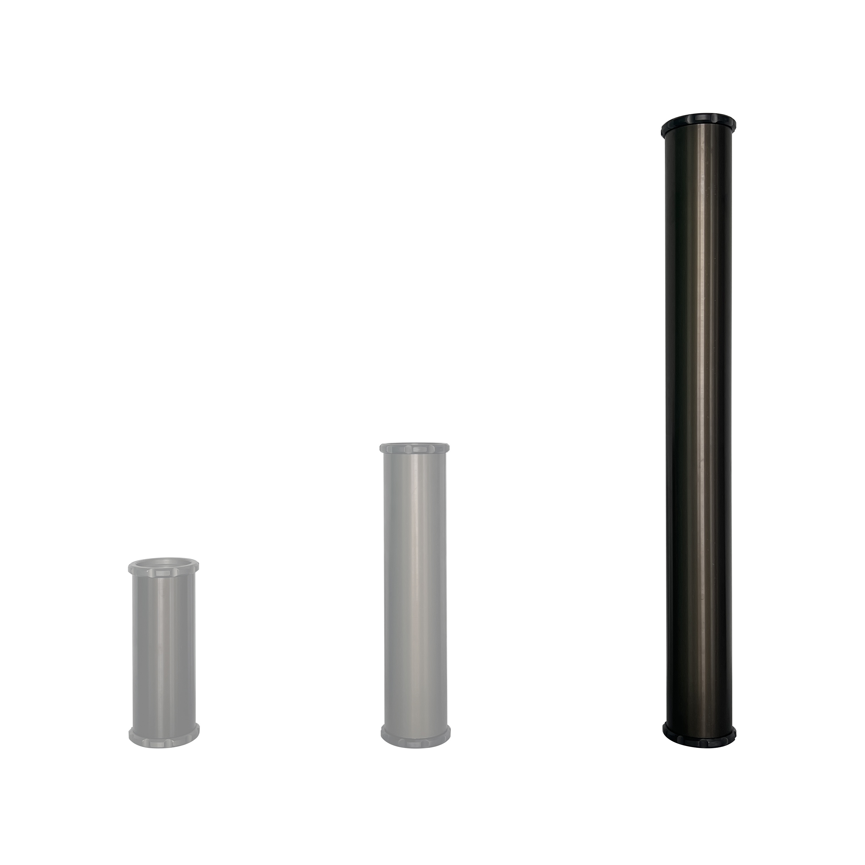 80 mm extension tube (73 cm / 29") with 2 safety screws