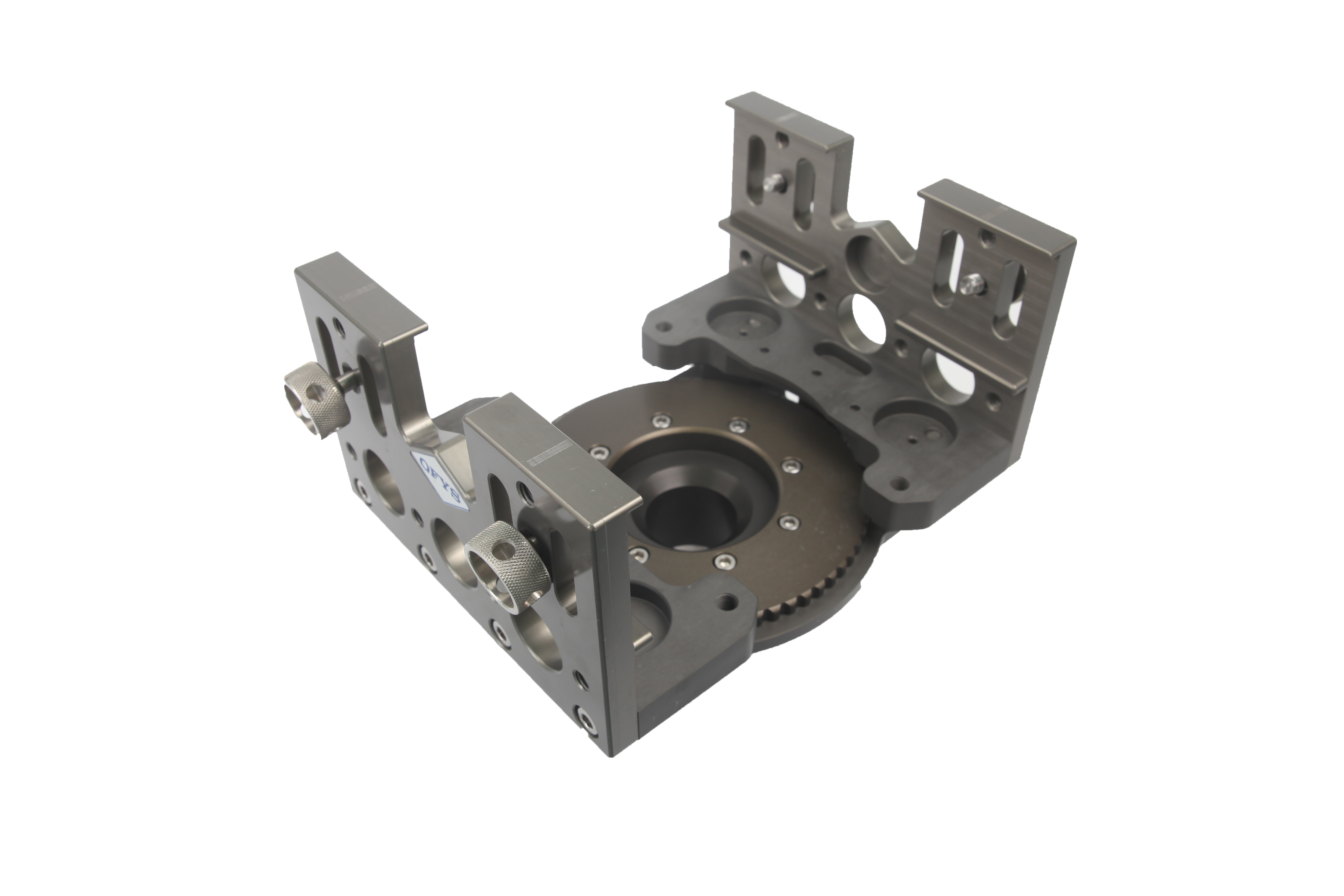 Mitchell mount for QF‑Slider (with pan bearing and small side plates)