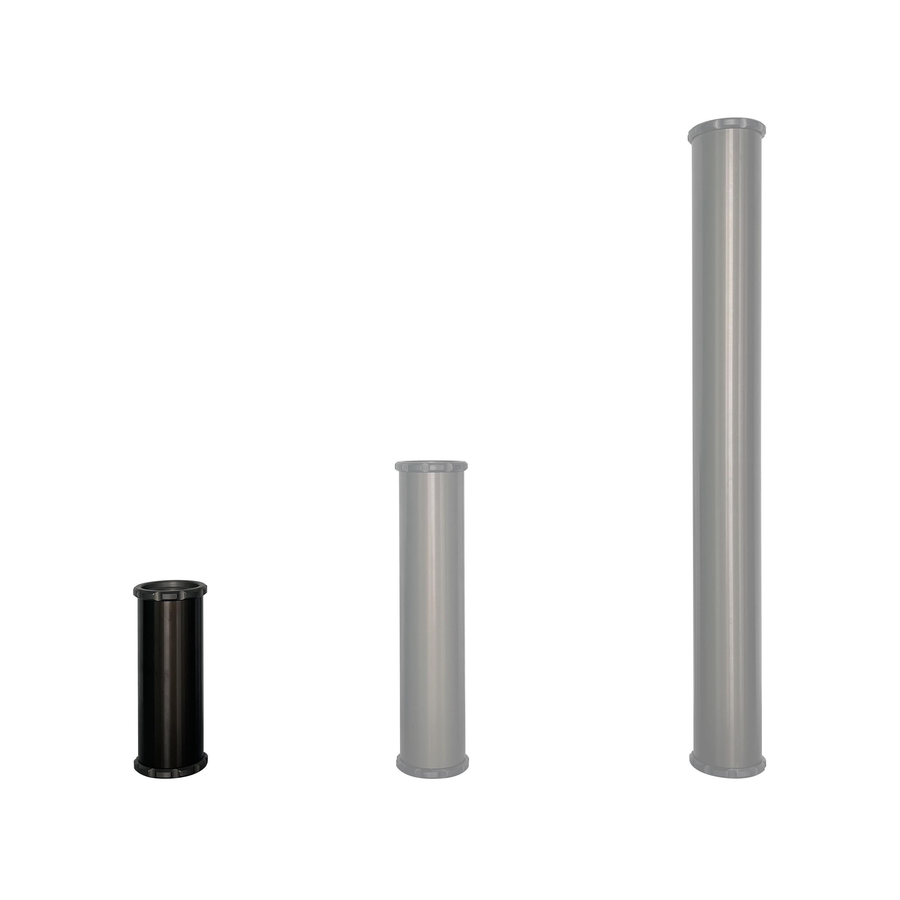 80 mm extension tube (15 cm / 6") with 2 safety screws