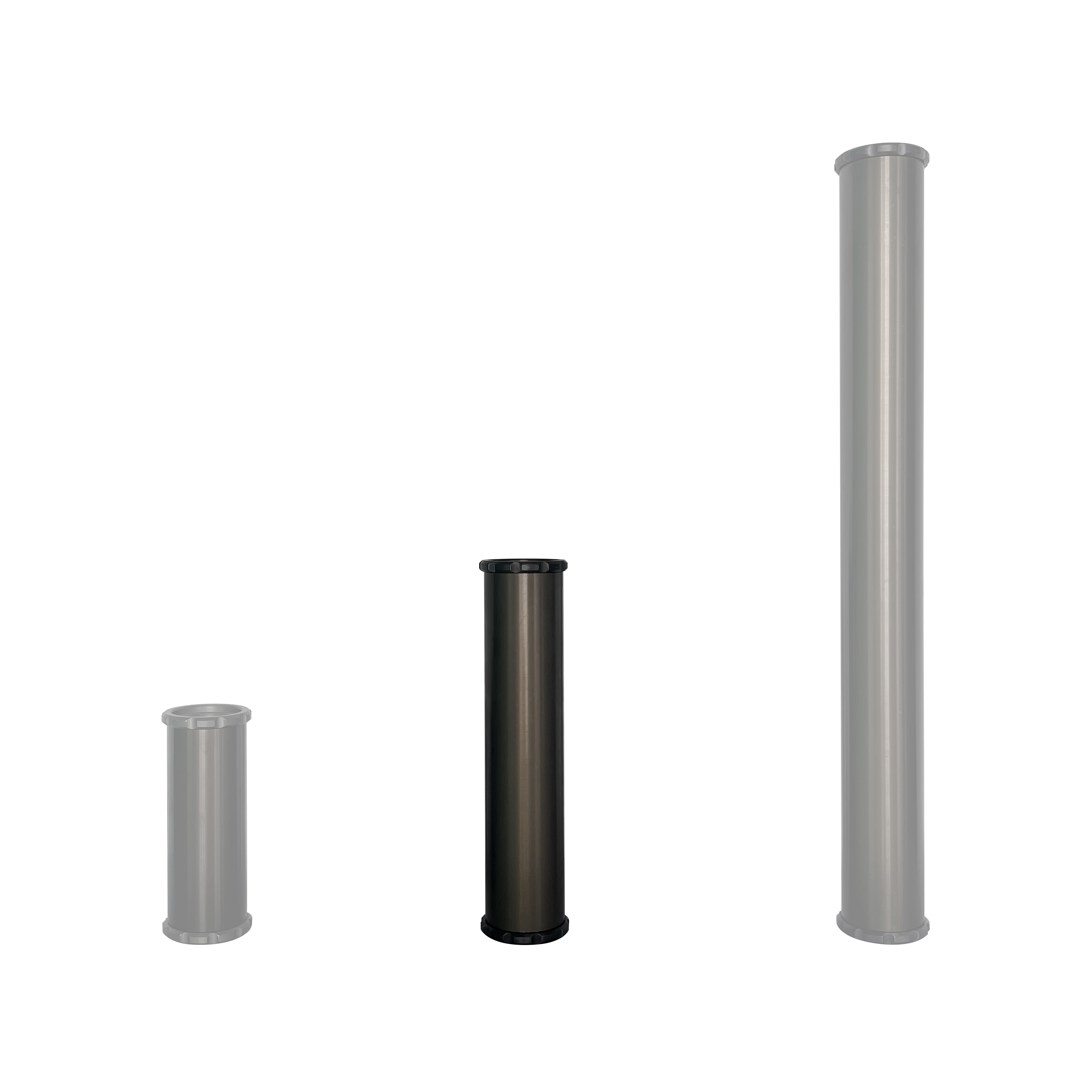 80 mm extension tube (35 cm / 14") with 2 safety screws
