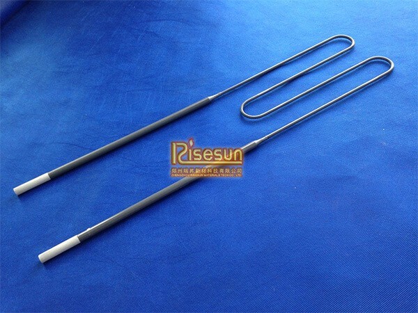 1800-grade 9/18mm W type MoSi2 heating elements