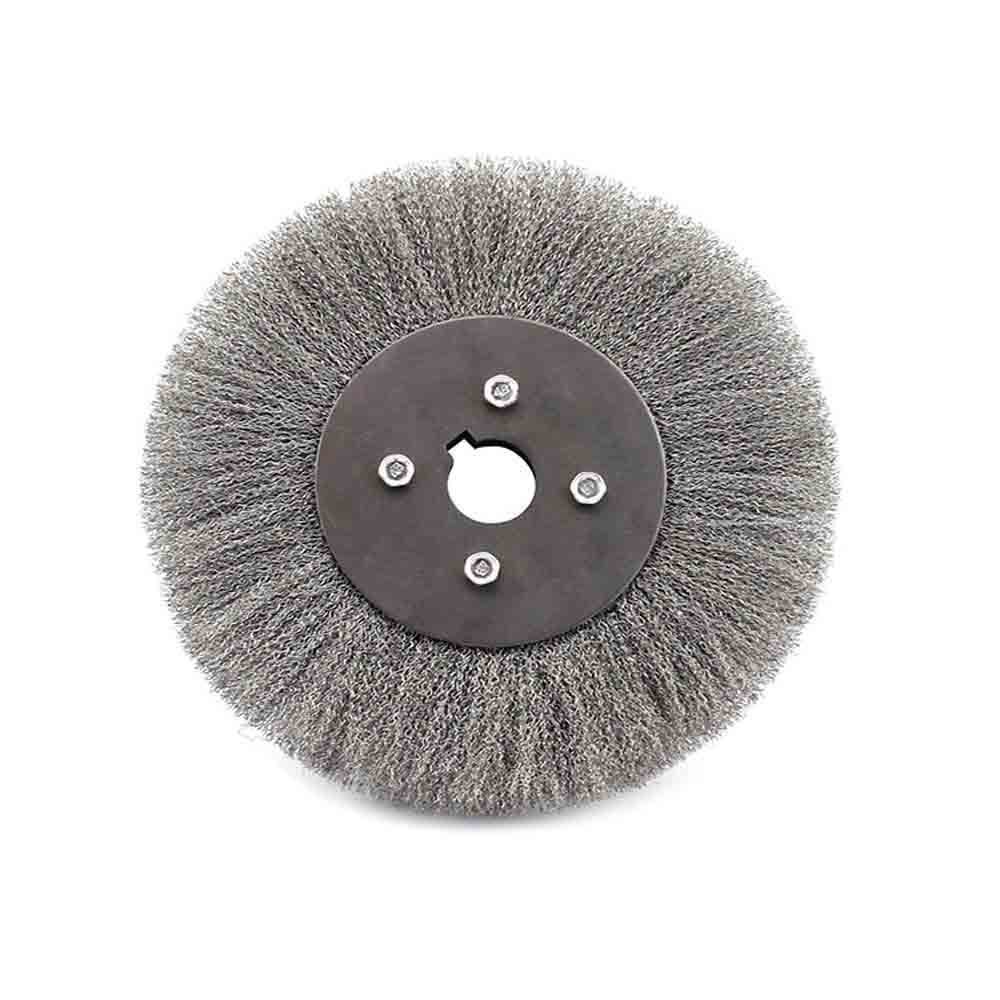 Twisted wire wheel brush