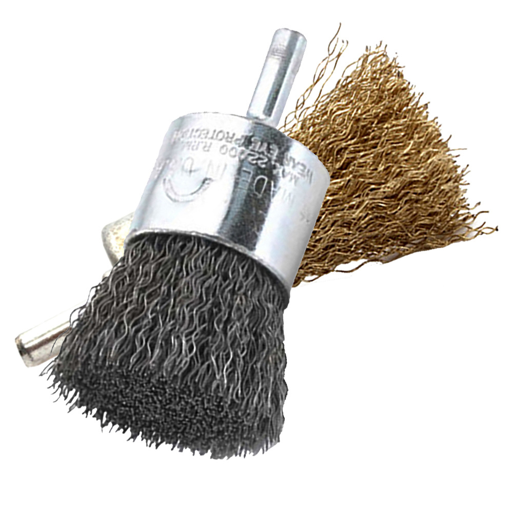 Wire parallel wheel brush