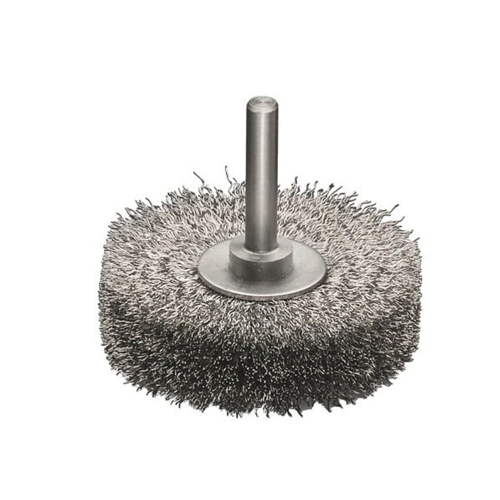 Wire parallel wheel brush