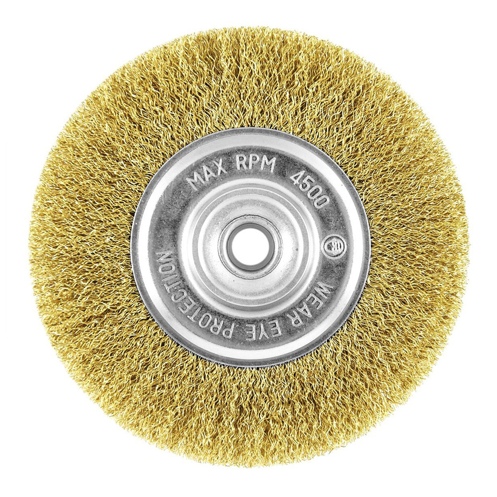 Twisted wire wheel brush