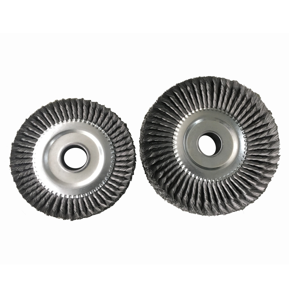 Twisted wire wheel brush