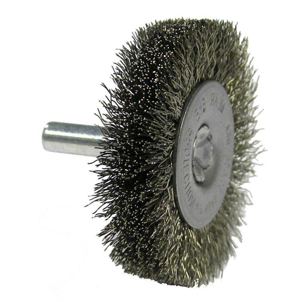 Wire parallel wheel brush