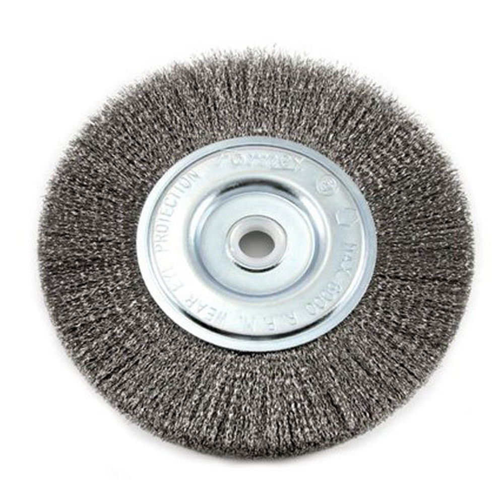 Twisted wire wheel brush