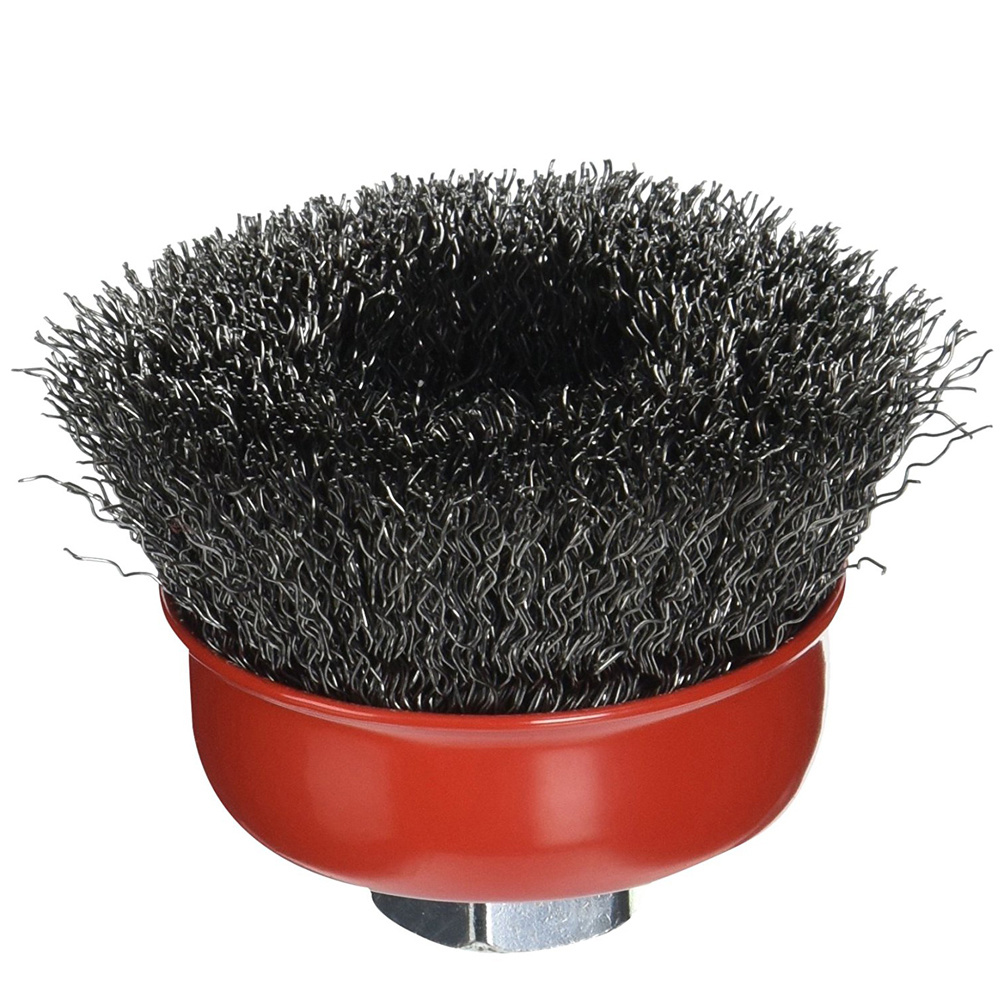 Twisted wire cup brush