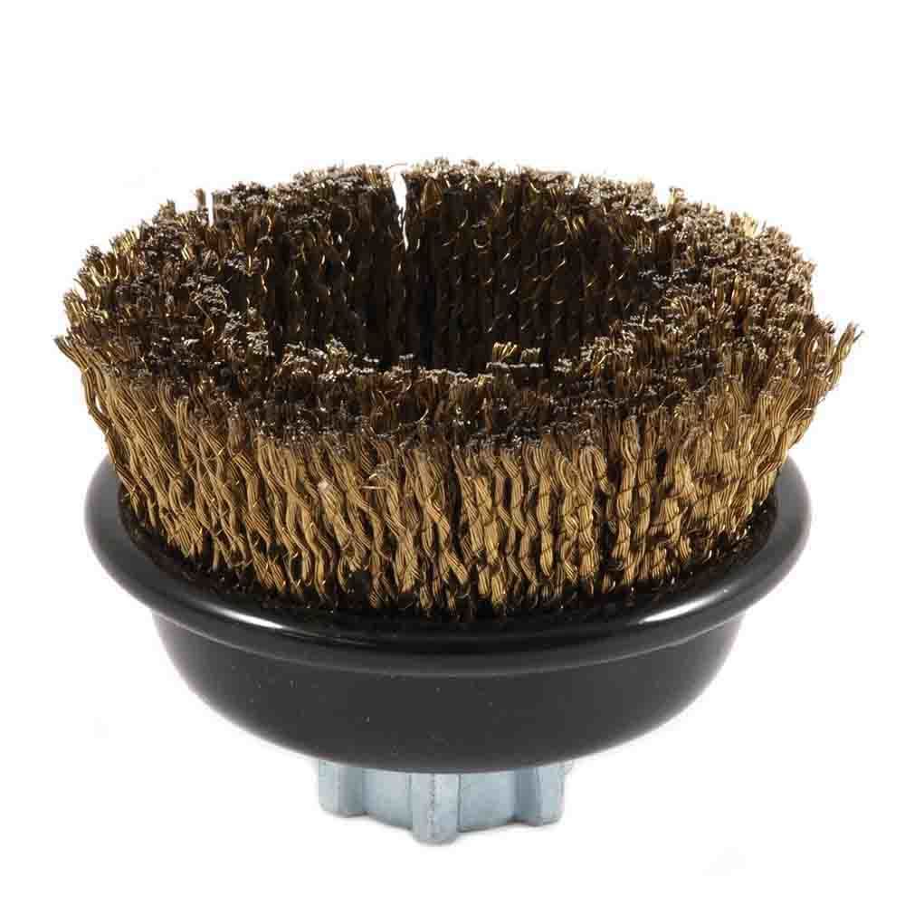 Twisted wire cup brush