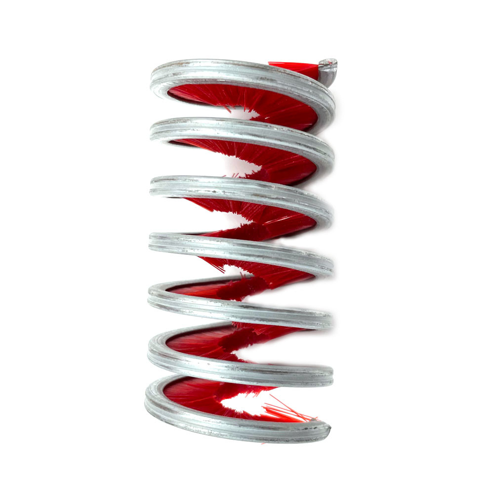 Coiled spring brush