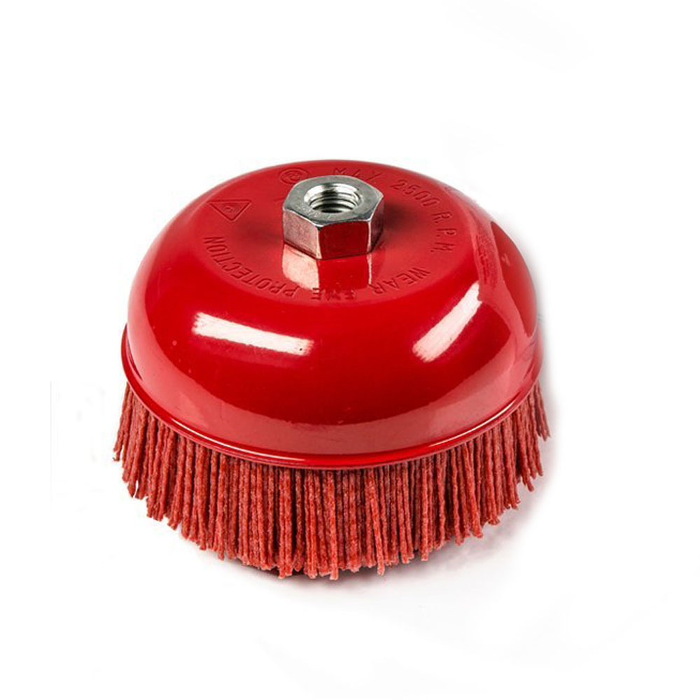 Twisted wire cup brush