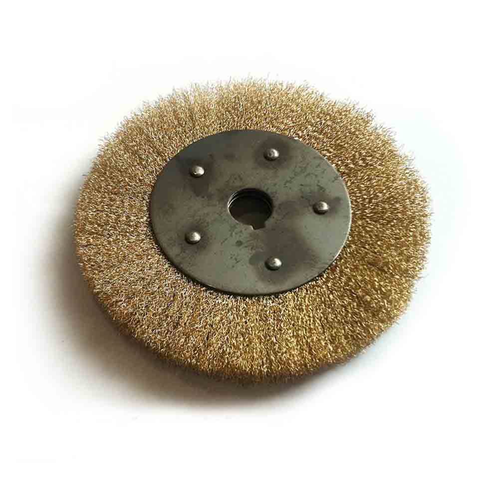 Twisted wire wheel brush