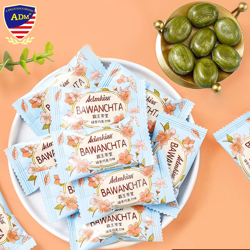 ADM Green Tea Chocolate Filled Hard Candy