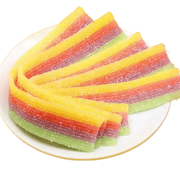 HALAL Certified Rainbow Sour Belt Candy