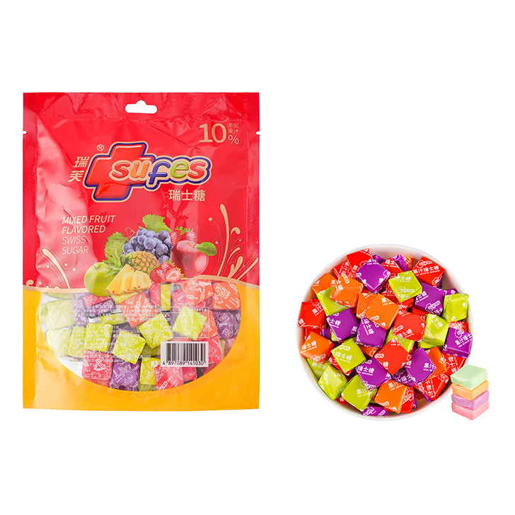 Mixed Fruit Flavoured Swiss Sugar Candy Supplier