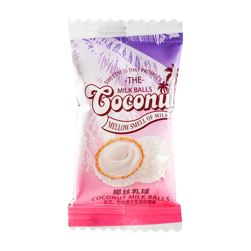 Coconut shred milk balls with filling