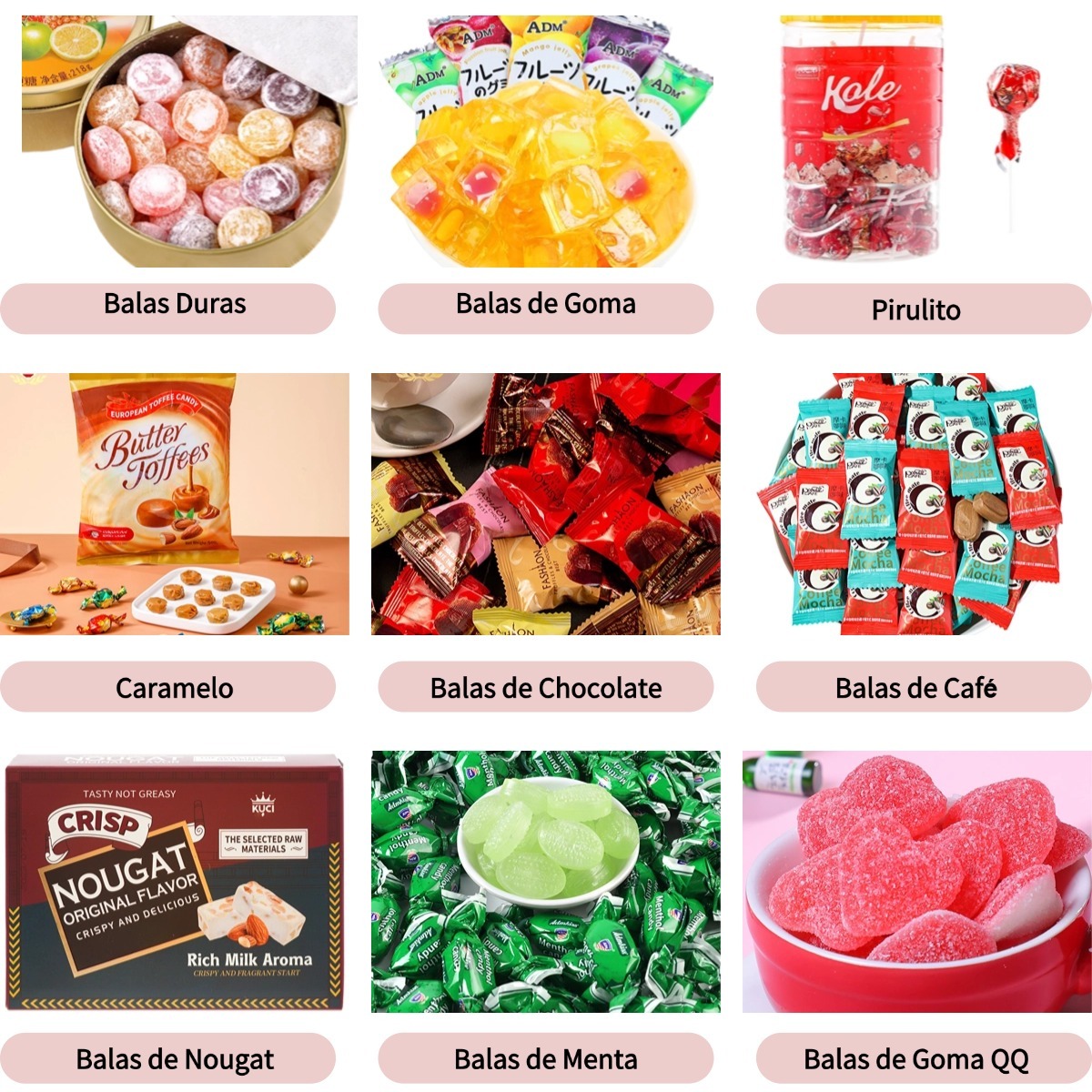 Doces no Atacado e Fabricante de Doces Personalizados