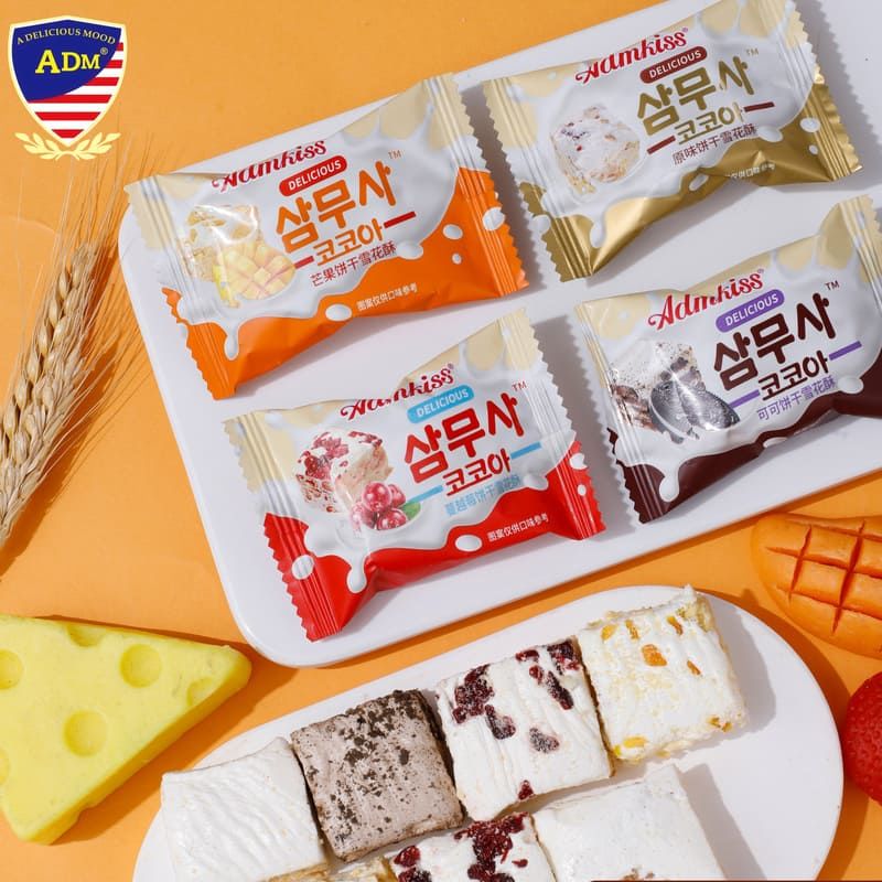 ADM kiss Multi-Flavoured Snowflake Crispy Nougat Suppliers