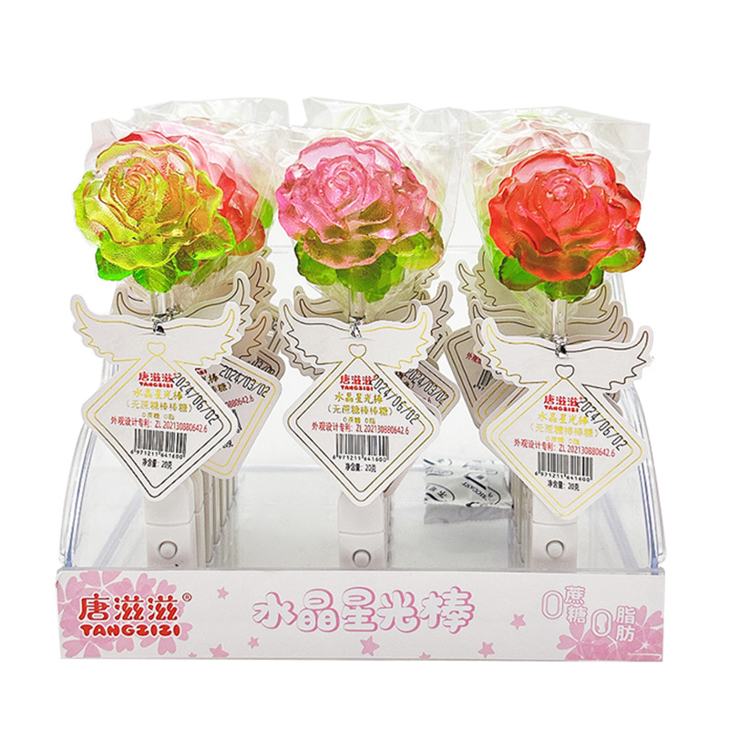 Rose Flower Flashing Lollipop