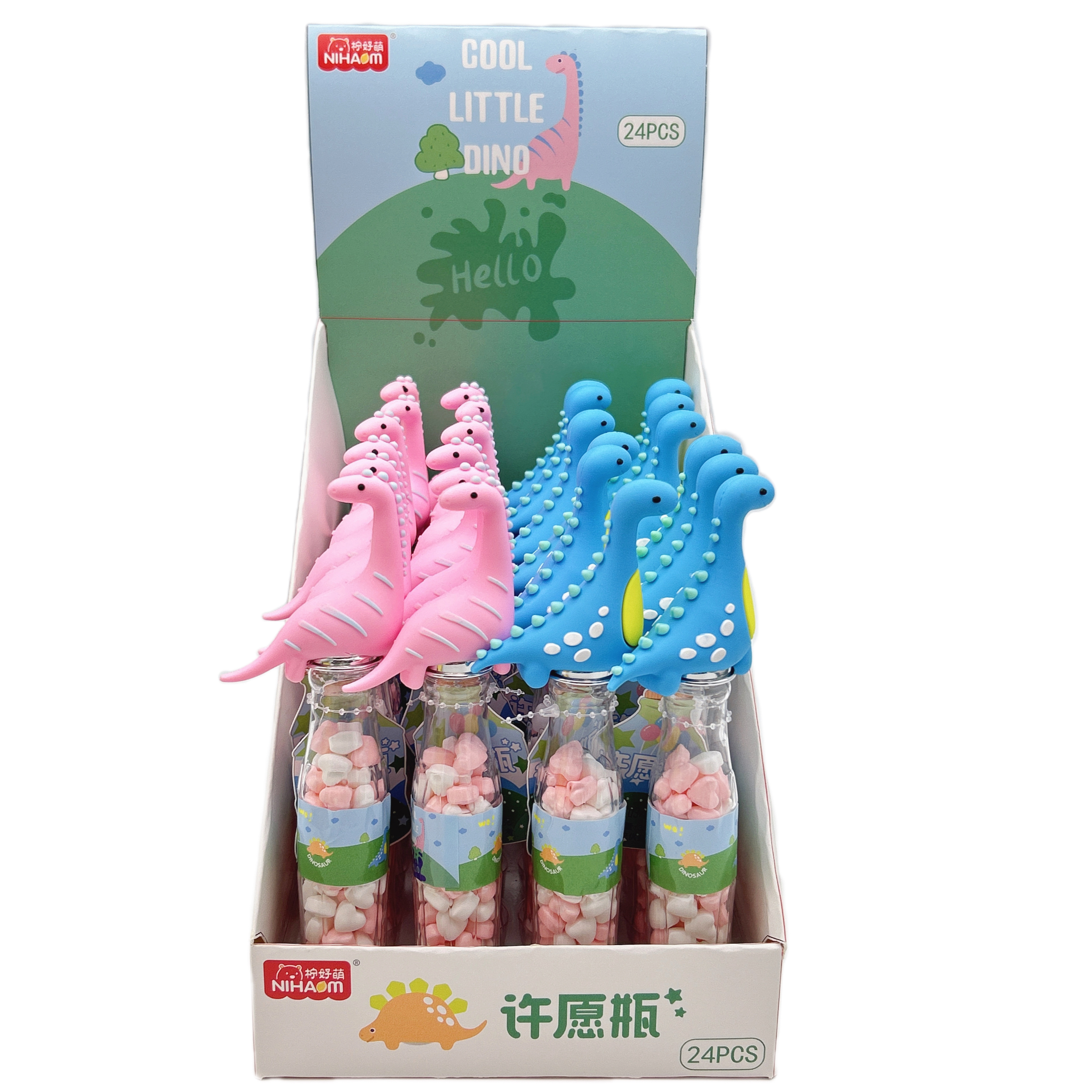 Dinosaur Wishing Bottle with Candy