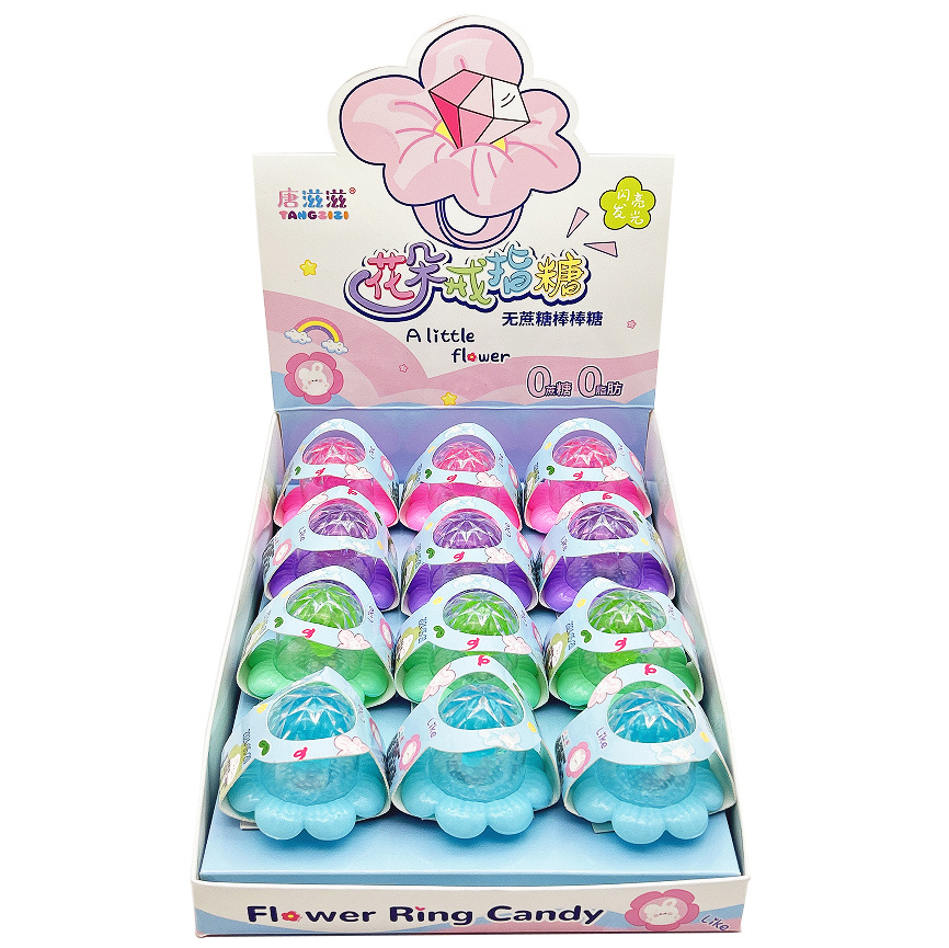 Halal Flower Rotating Led Ring Candy