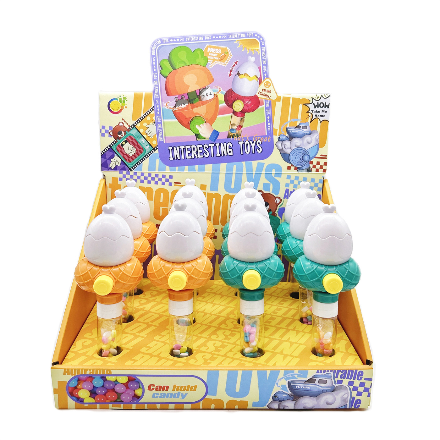 Press Cute Chicken Candy Toys