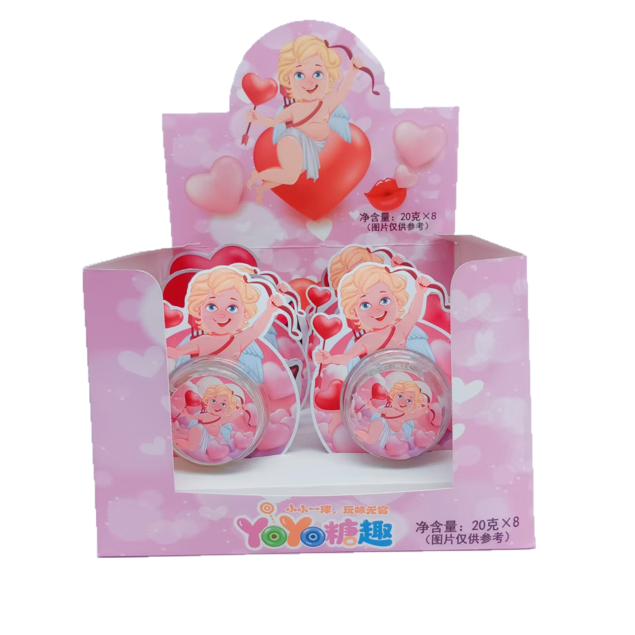 Valentine's Day Candy Yo-Yo Toy with Candy, Candy Toy for Children
