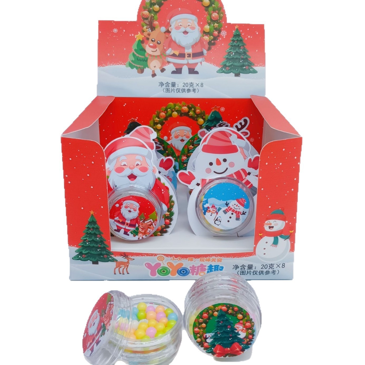 Christmas Candy Yo-Yo Toy with Candy, Candy Toy for Children