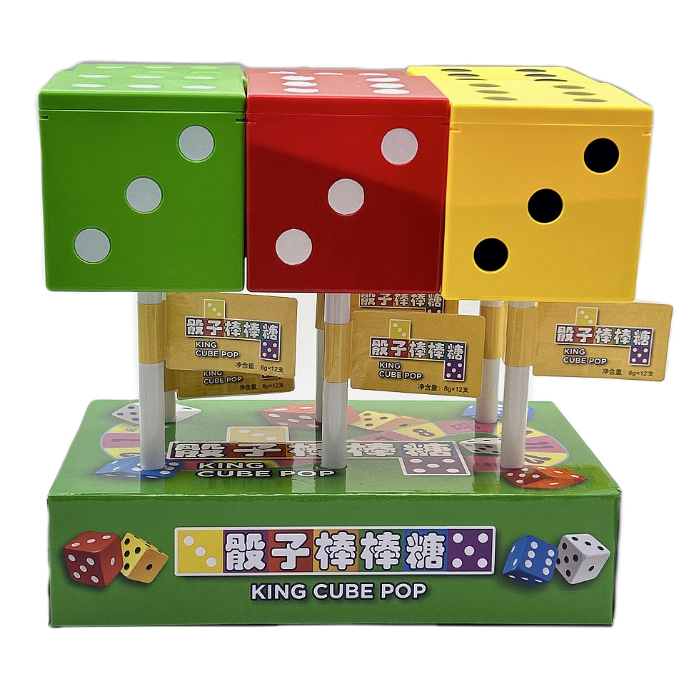 Dice Giant Lollipop Candy Toys