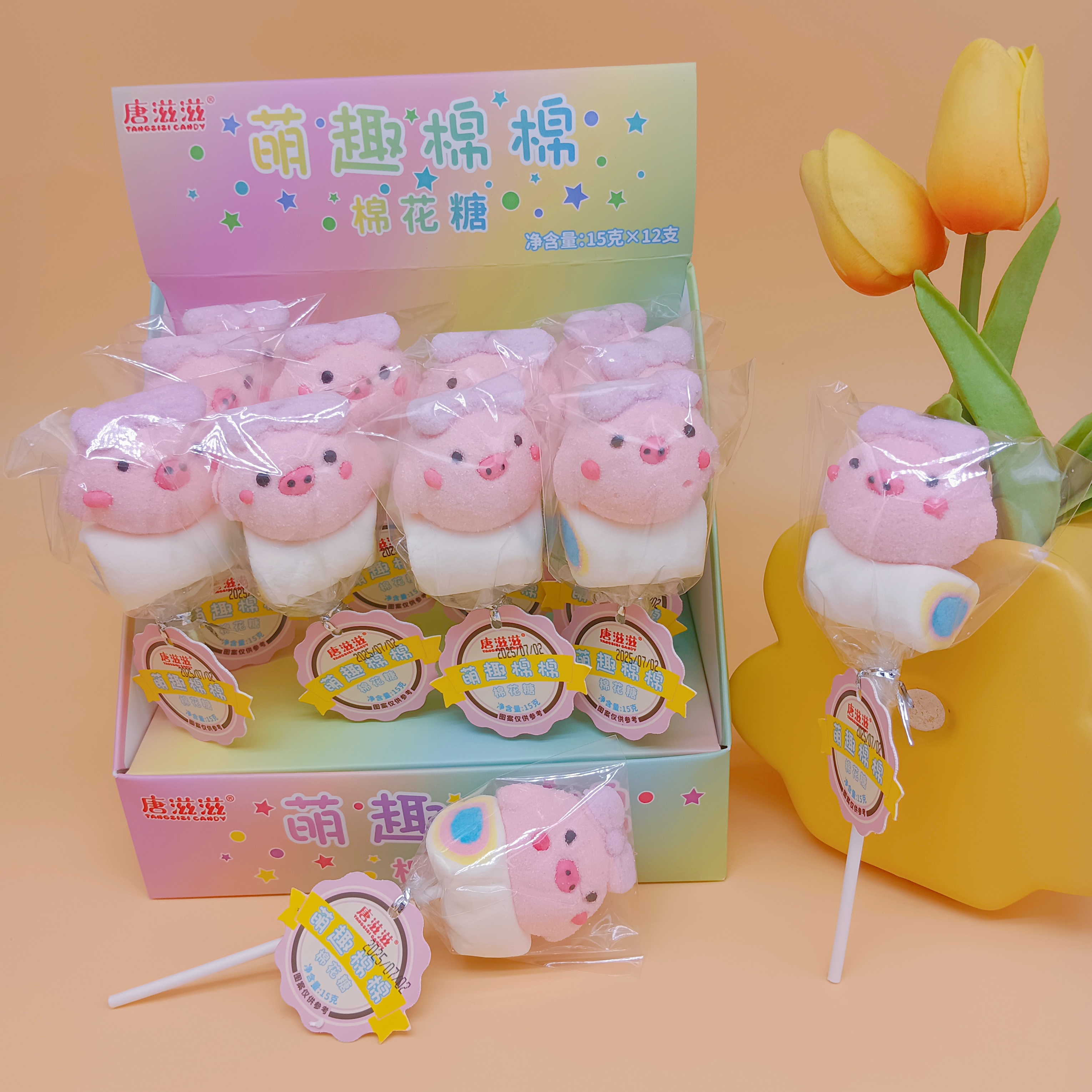 Marshmallow Lollipop-Cute Pig