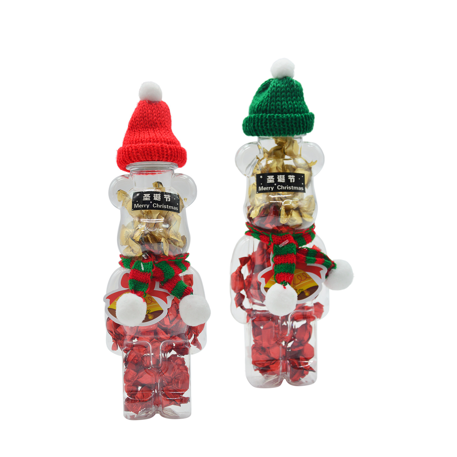 Christmas Bear Bottle with Candy