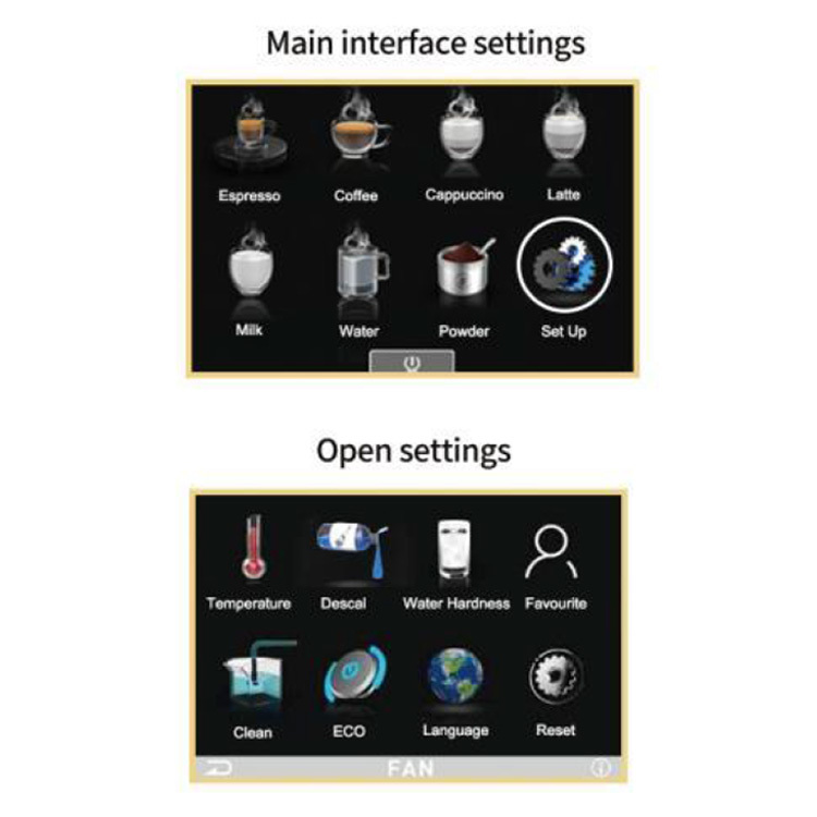 BEAN-TO-CUP AUTOMATIC COFFEE MACHINE