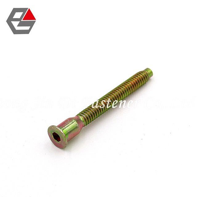 Hex Socket Flat Head Funiture Connector Bolt, Flat Point