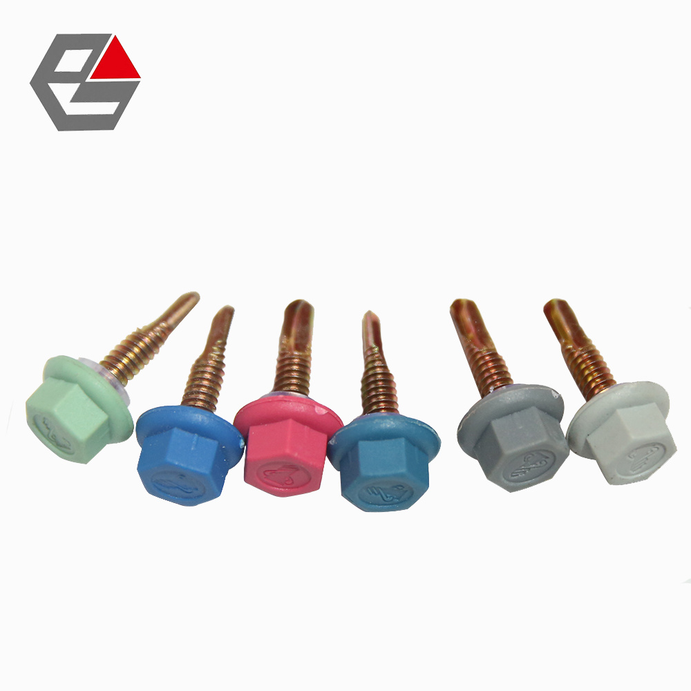 Hex Head Self Drilling Screw With Plastic Cap