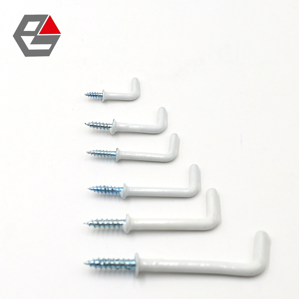 Plastic Coated L-Hook With Shoulder