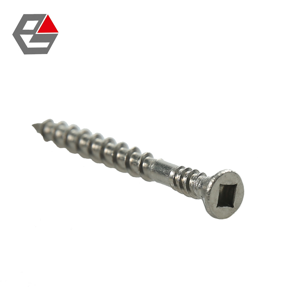 Flat CSK Head Tek Screw Square Recess Type 17 With Nibs