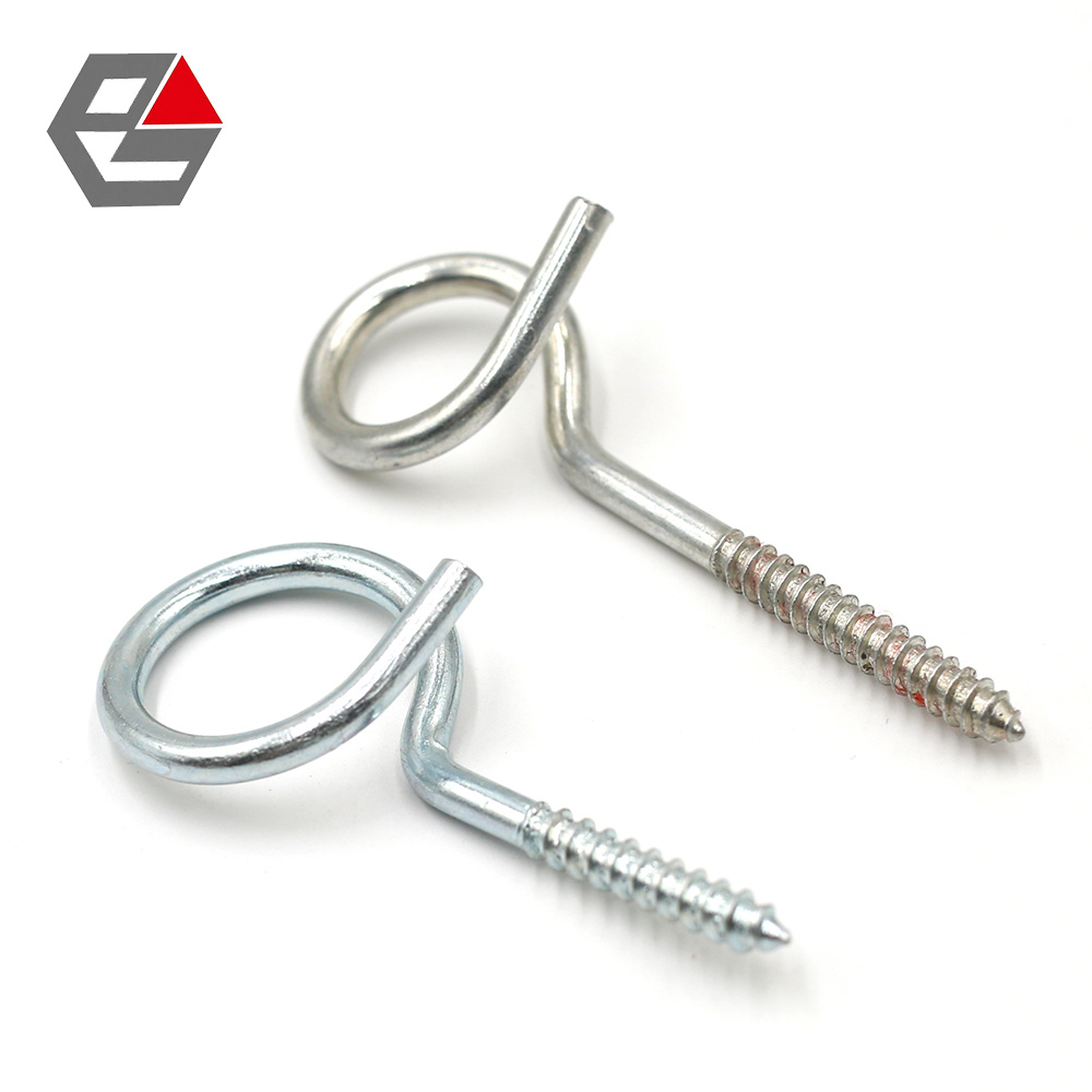 Pig Tail Screw Hanging Eye Hook Screw