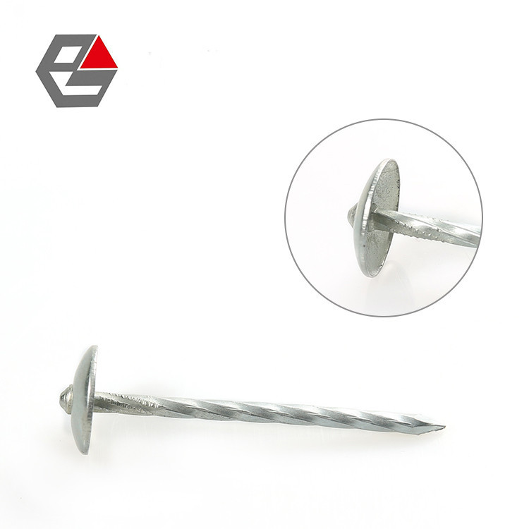 Roofing Nail Umbrella Head Twisted Shank