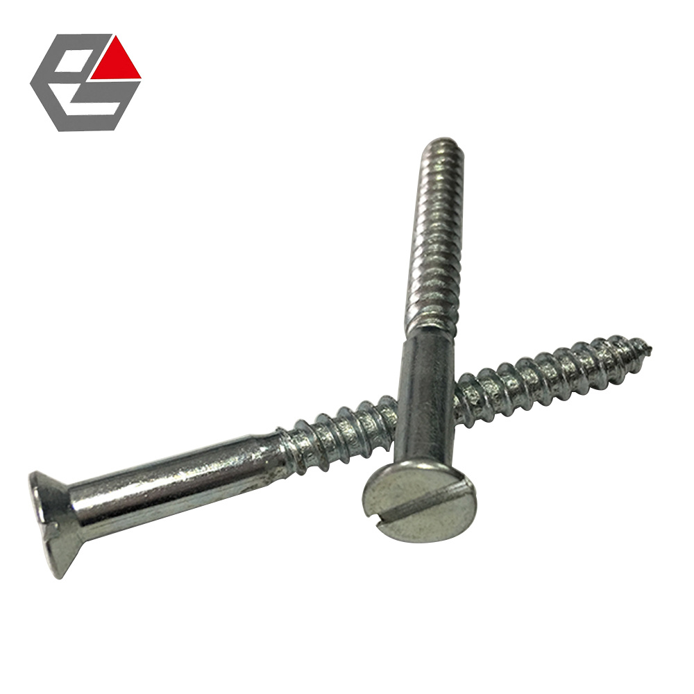 Slotted Flat CSK Head Wood Screw