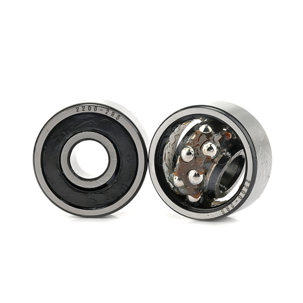 Rubber sealed self-aligning ball bearing