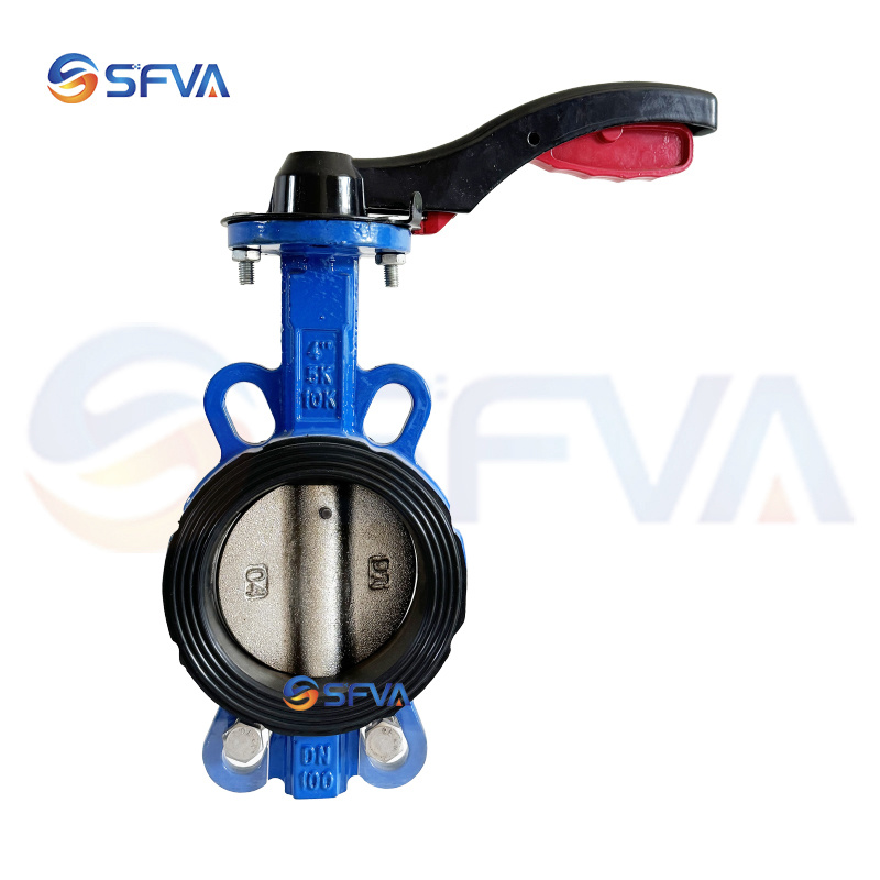 Stainless steel plate to clamp butterfly valve