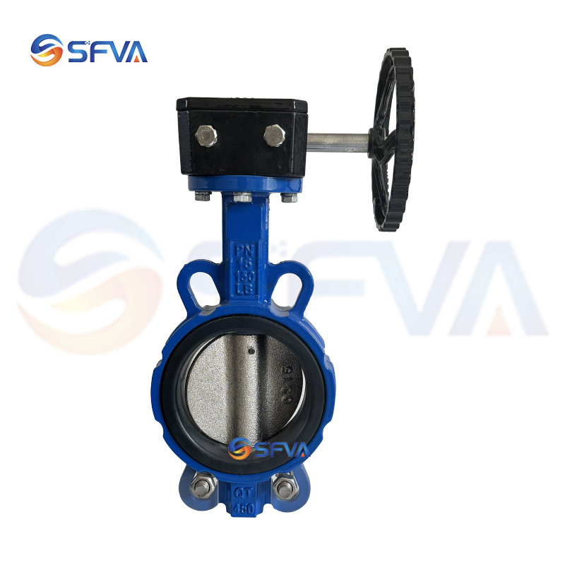 Turbine clamp butterfly valve