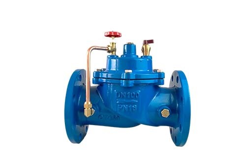 How does a customized F100X-remote control float valve (copper) for houses realize efficient control of urban water supply