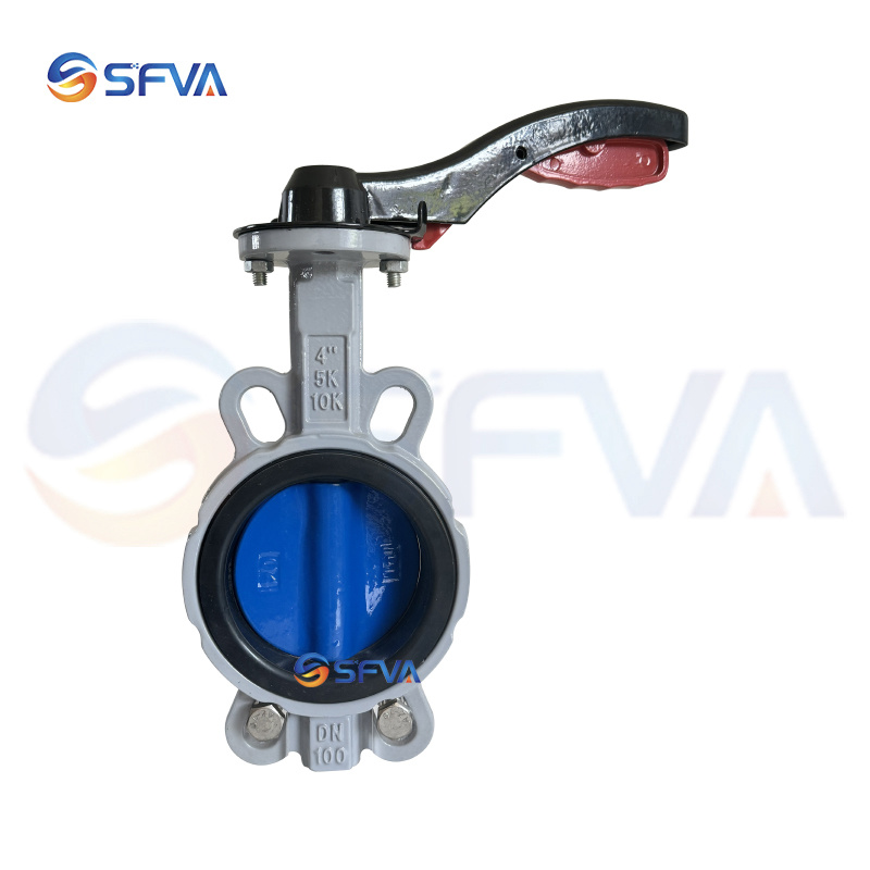 Iron plate to clamp butterfly valve