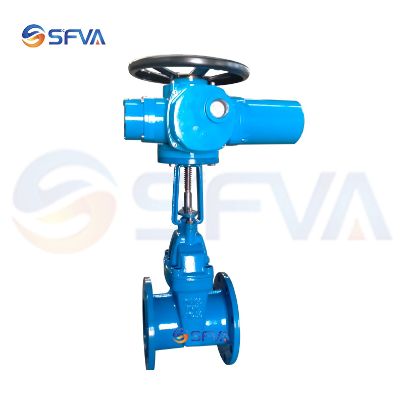Z941X-Open lever electric soft seal gate valve