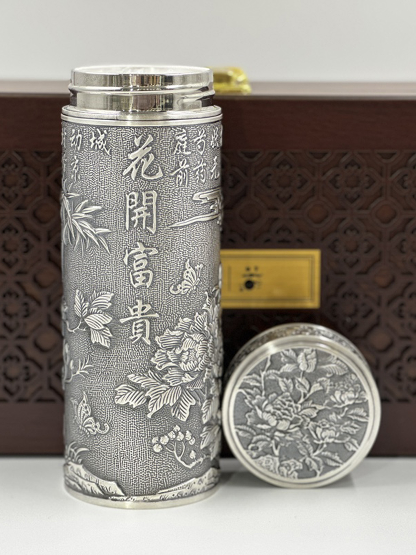 MHS-8008-300ml pure silver thermos cup