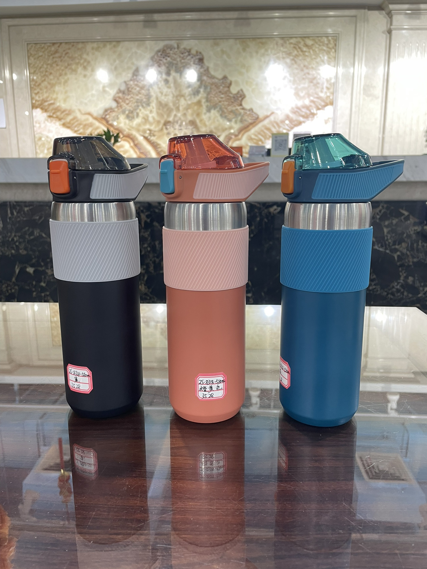 珍水吸管真空杯