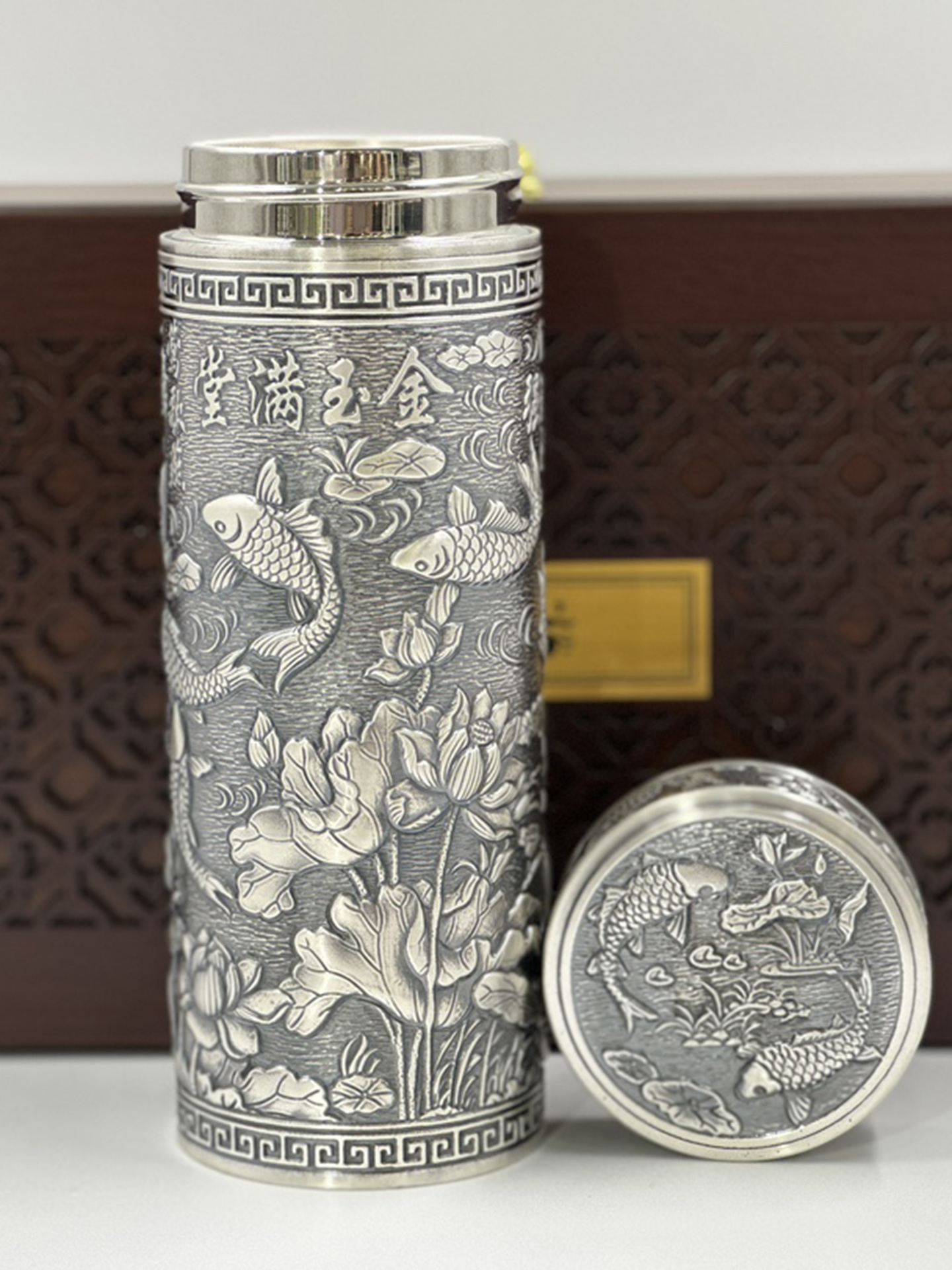 MHS-8008-300ml pure silver thermos cup
