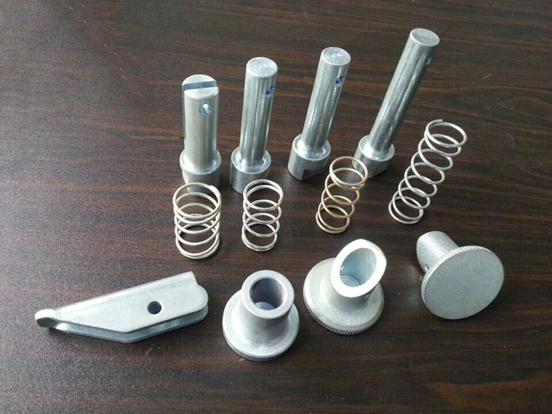 Fork pins, spring and knobs